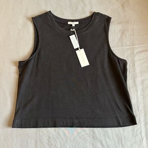 Z Supply Sloane new with tags crop tank, distressed wash black